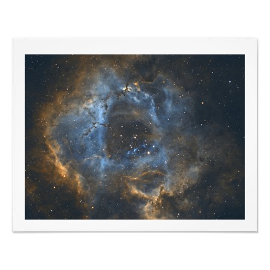 Impression Photo Rosette Nebula avec frontière par Eric Dreher (Devant)