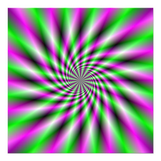 Impression Photo Roue à rotation néon (Devant)