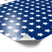 Impression Photo Rouge Blanc Bleu 4 Juillet Affiche de bienvenue Ba (Coin)