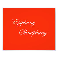 Rouge et blanc Drôle Slogan Epiphanie