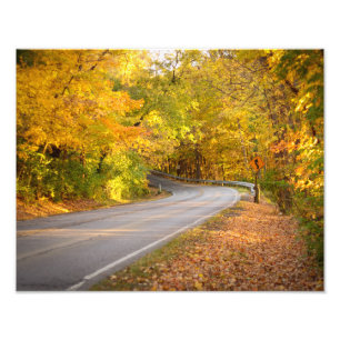 Impression Photo Route Curvy à l'automne