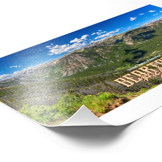 Impression Photo Route de Beartooth (Coin)