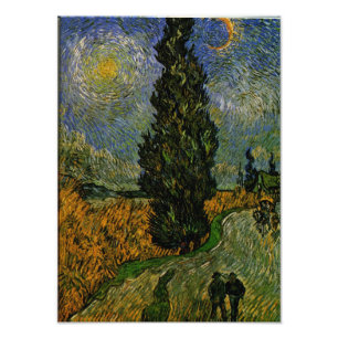 Impression Photo Route de campagne en Provence - Van Gogh
