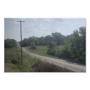 Impression Photo Route de campagne paisible