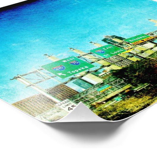 Impression Photo Route de Kansas (Coin)