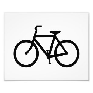 Impression Photo Route de Vélo Noir