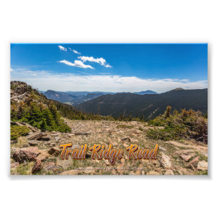 Impression Photo Route Trail Ridge dans le parc national Rocky Moun