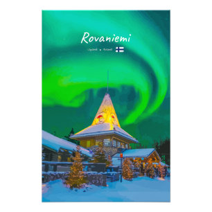 Impression Photo Rovaniemi, Finlande - Aurore magique 