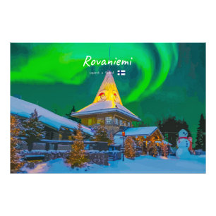Impression Photo Rovaniemi, Finlande - Aurore magique 