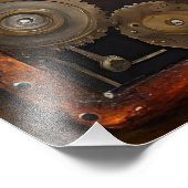 Impression Photo Rubies Et Couteaux Coeur Steampunk Series (Coin)