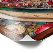 Impression Photo Ruby Pomegranate Heart Steampunk Series (Coin)