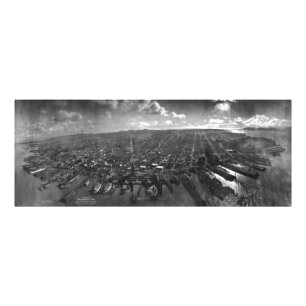 Impression Photo Ruines du séisme de San Francisco de 1906 Panoram