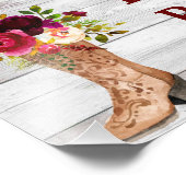 Impression Photo Russe Pays Boho Hens Party Marsala WelcomeSign (Coin)