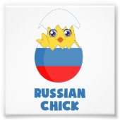 Impression Photo Russian Chick, une fille de Russie (Devant)