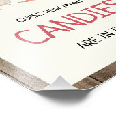 Impression Photo Rustic Farm Devine Combien De Candy Baby shower Si (Coin)