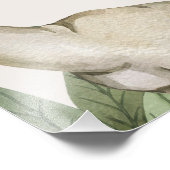 Impression Photo Rustic Green Boys Dinosaur Affiche de bienvenue d' (Coin)