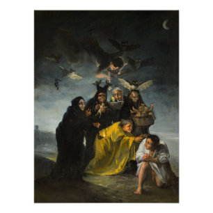 Impression Photo Sabbat des sorcières, Las Brujas par Francisco Goy