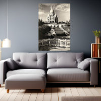 Sacré Coeur vintage noir et blanc