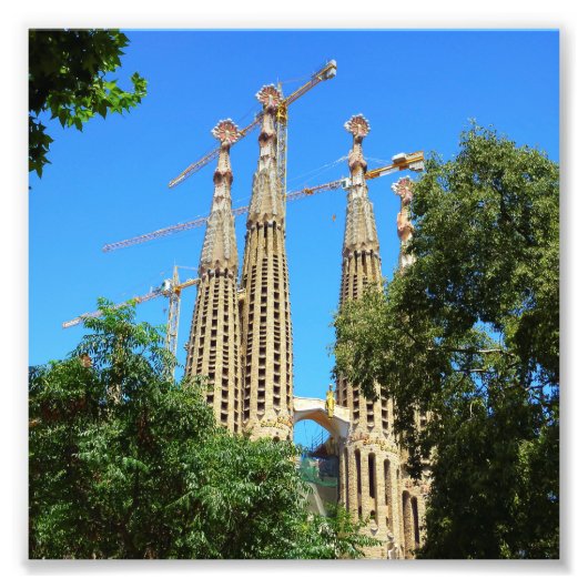 Impression Photo Sagrada Familia à Barcelone, Espagne (Devant)
