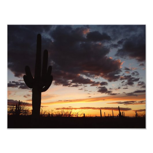 Impression Photo Saguaro Sunset III Arizona Desert Paysage (Devant)