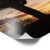 Impression Photo Saguaro Sunset III Arizona Desert Paysage (Coin)