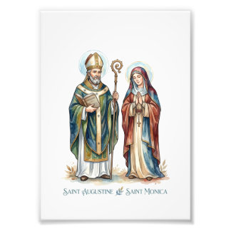 Impression Photo Saint Augustin & Sainte Monique