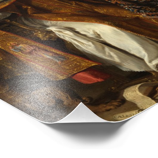 Impression Photo Saint Augustine par Philippe de Champaigne (Coin)