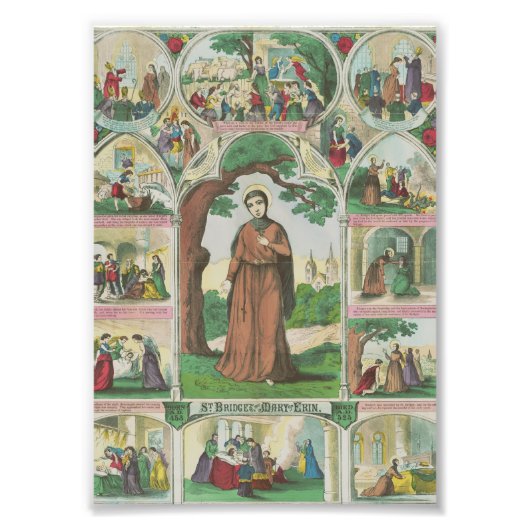 Impression Photo Saint Brigid d'Irlande (Devant)