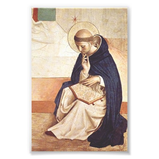 Impression Photo Saint Dominic de Guzman par Fra Angelico (Devant)