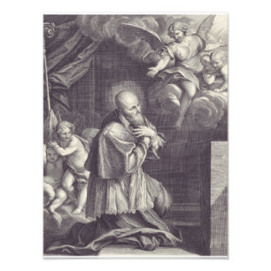 Impression Photo Saint François de Sales Art en noir et blanc