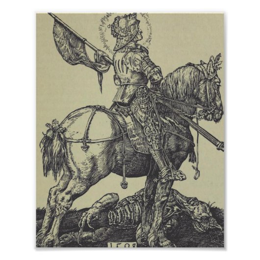Impression Photo Saint George Slay le dragon (Devant)