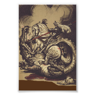 Impression Photo Saint Georges et le Dragon Grand Martyr