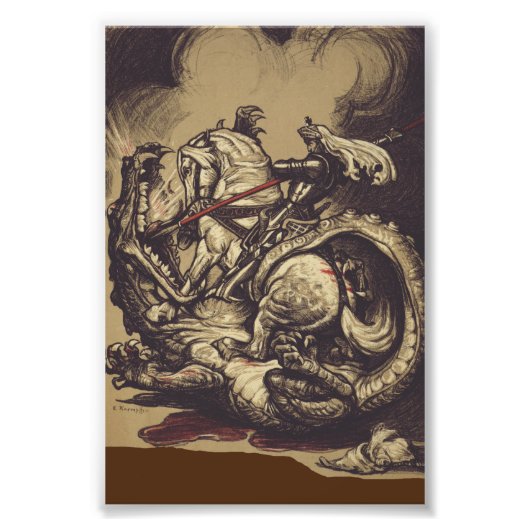 Impression Photo Saint Georges et le Dragon Grand Martyr (Devant)