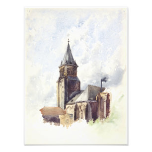 Impression Photo Saint Germain des Prés Eglise Paris