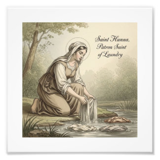 Impression Photo Saint Hunna, Saint Patron de la Lessive