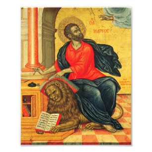 Impression Photo Saint Marc l'icône évangélique orthodoxe
