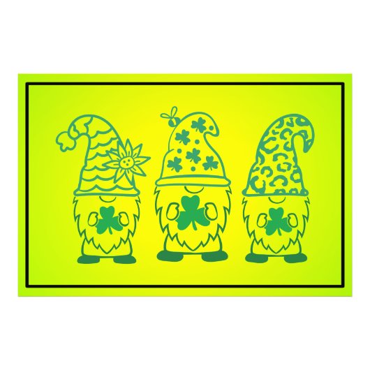 Impression Photo Saint Patrick's Day Gnomes-60682 (Devant)