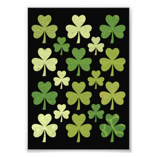 Impression Photo Saint Patrick's Day Heart Lucky Clover Shamrock (Devant)