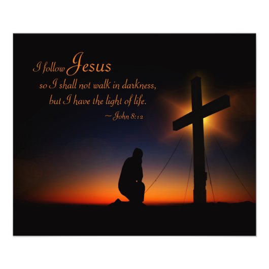 Impression Photo Sainte Croix au coucher du soleil (Personnaliser) (Devant)