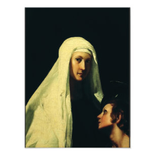 Impression Photo Sainte Françoise de Rome Ange Gardien Beaux-Arts