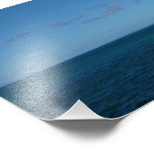 Impression Photo Sainte-Lucie Horizon Océan Bleu (Coin)