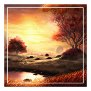 Impression Photo Saison Automne Paysage Peinture-68753