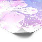 Impression Photo Sakura rose sur la peinture Arrière - plan (Coin)