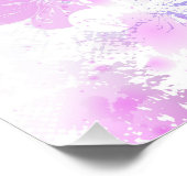 Impression Photo Sakura rose sur la peinture Arrière - plan (Coin)