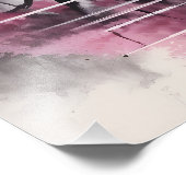 Impression Photo Sakura sur la peinture à l'encre de rivière (Coin)