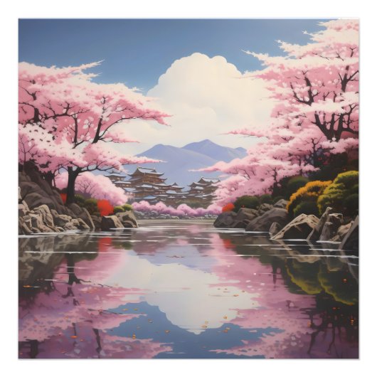 Impression Photo Sakura sur les rives (Devant)