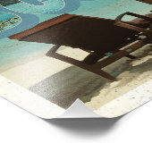 Impression Photo Salutations de la carte vintage Bora Bora (Coin)