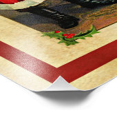 Impression Photo Salutations de Noël à Père Noël (Coin)