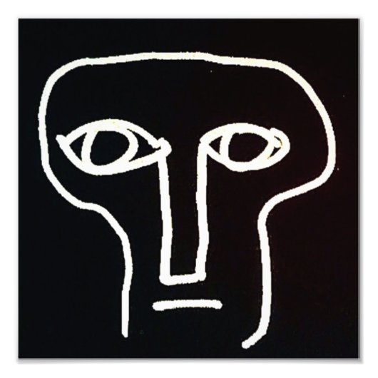 Impression Photo "Sam" en noir et blanc (Devant)