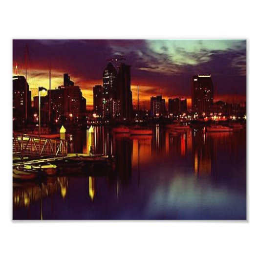 Impression Photo San Diego Sunset Skyline (Devant)